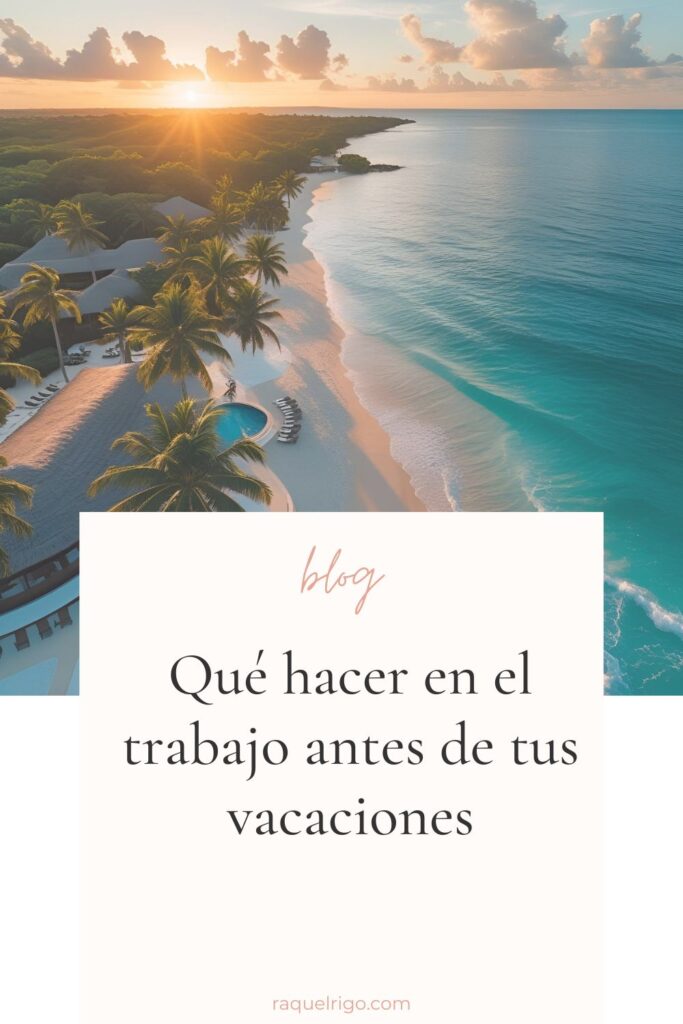 organización vacaciones