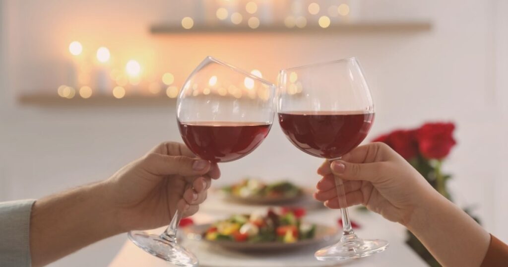 velada romántica en casa