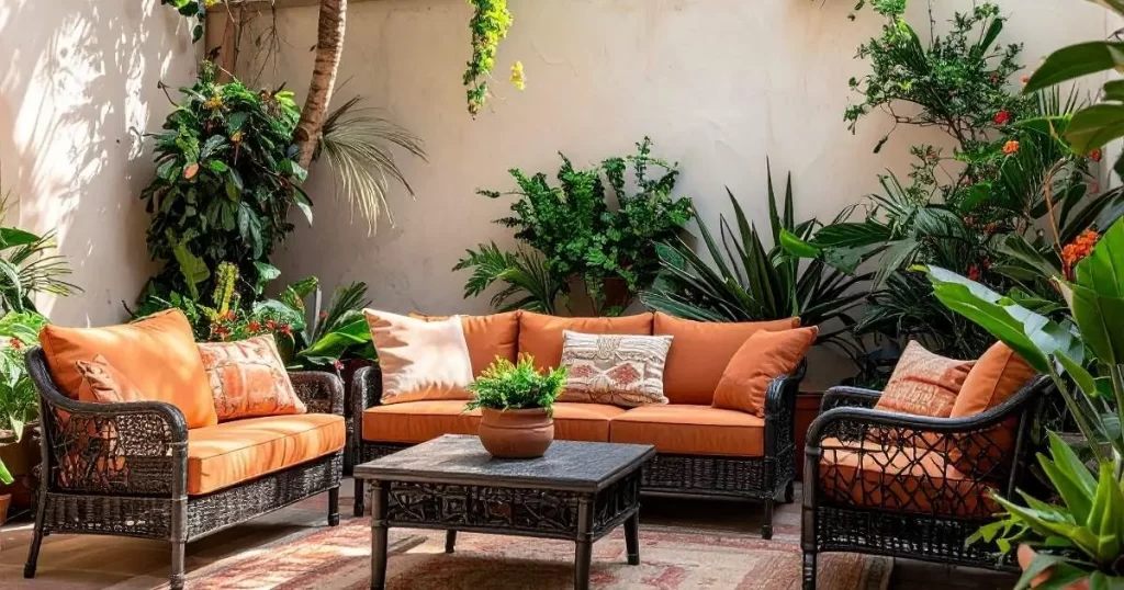 decoración patio interior